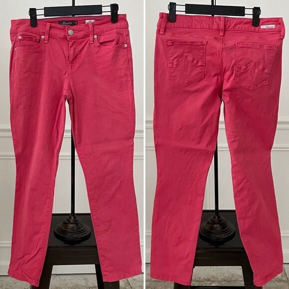 Level 99 Lily Skinny Straight Washed Nantucket Red Jeans 29 - Picture 1 of 6